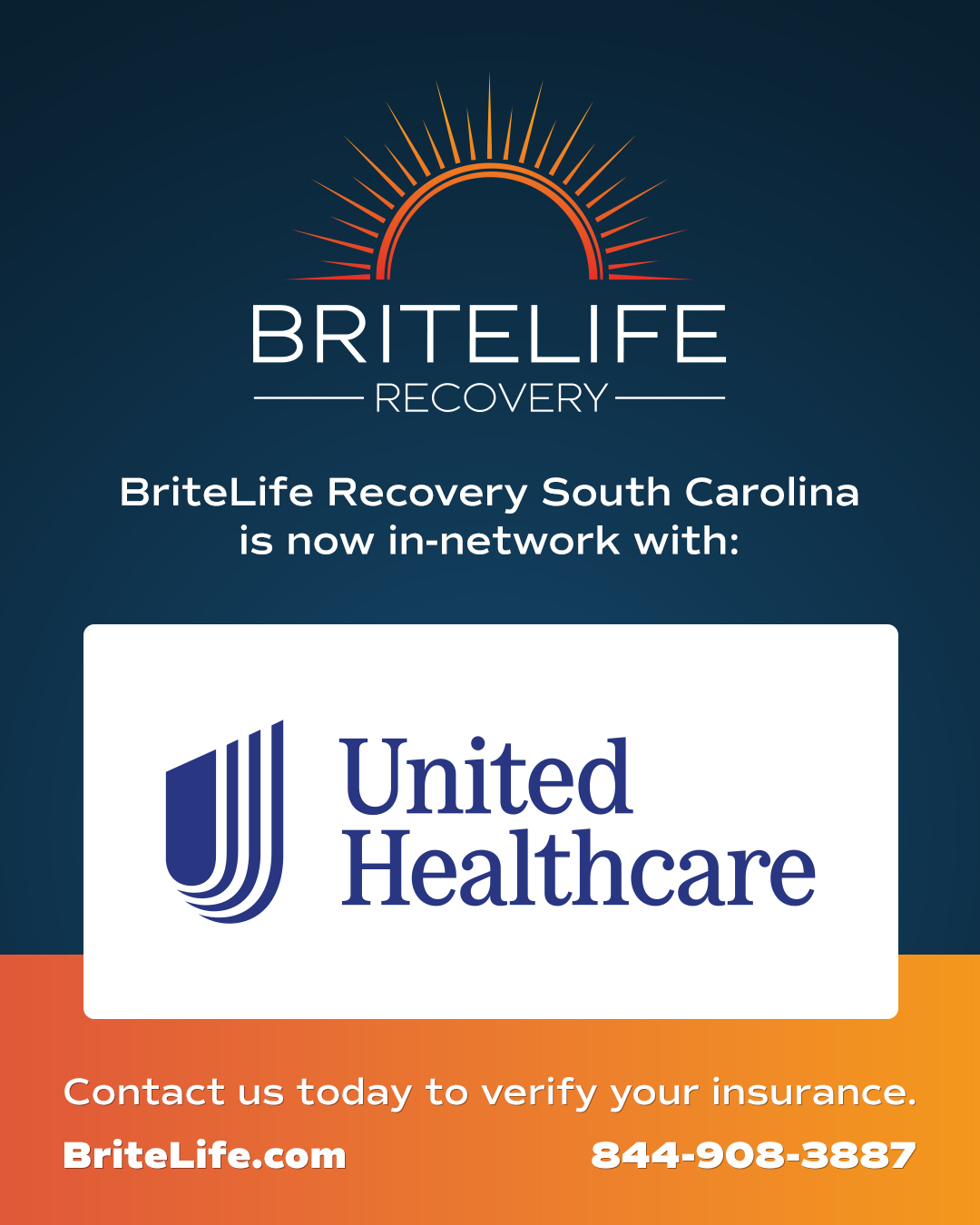 BriteLife Recovery Hilton Head Is Now In-Network with United Healthcare
