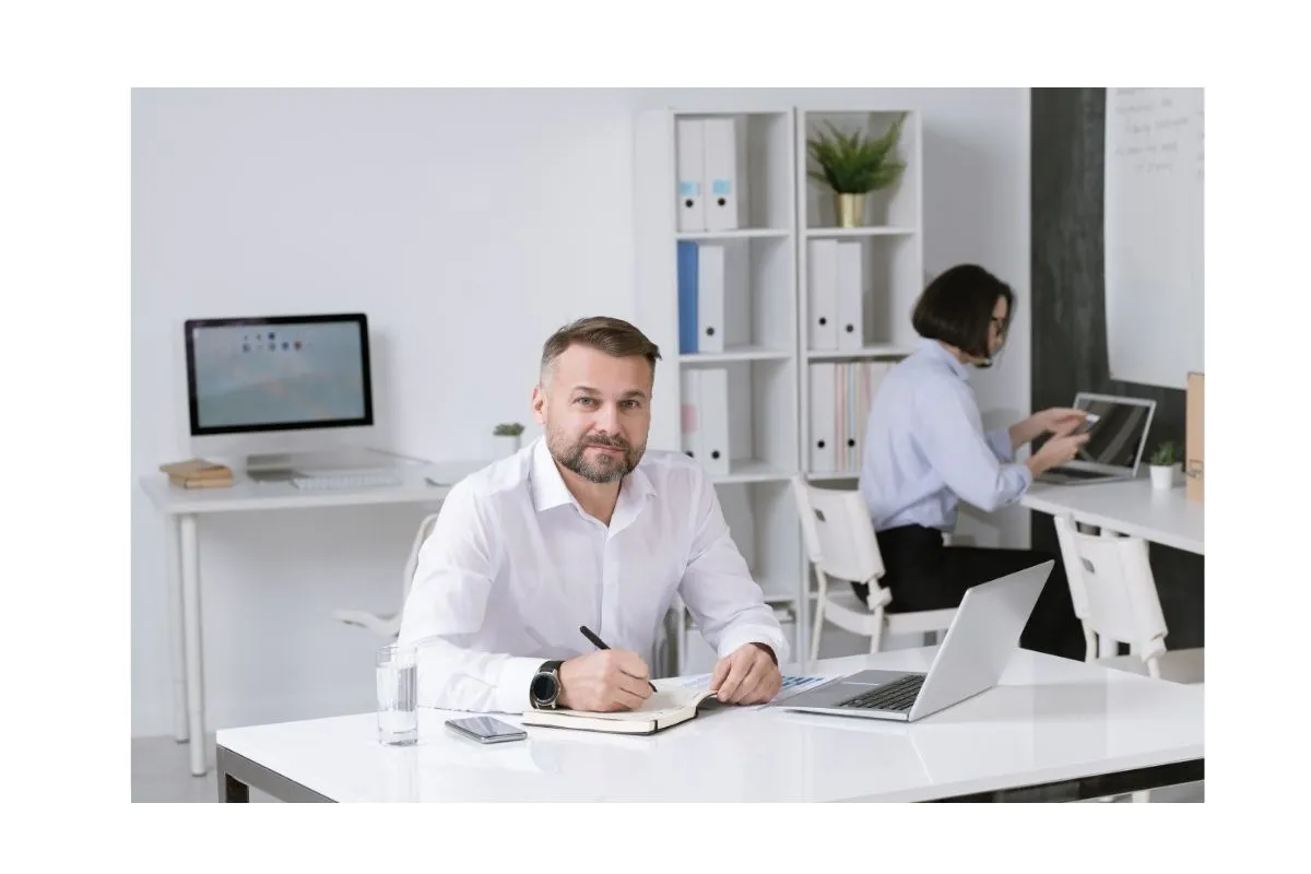 man working while getting IOP treatment