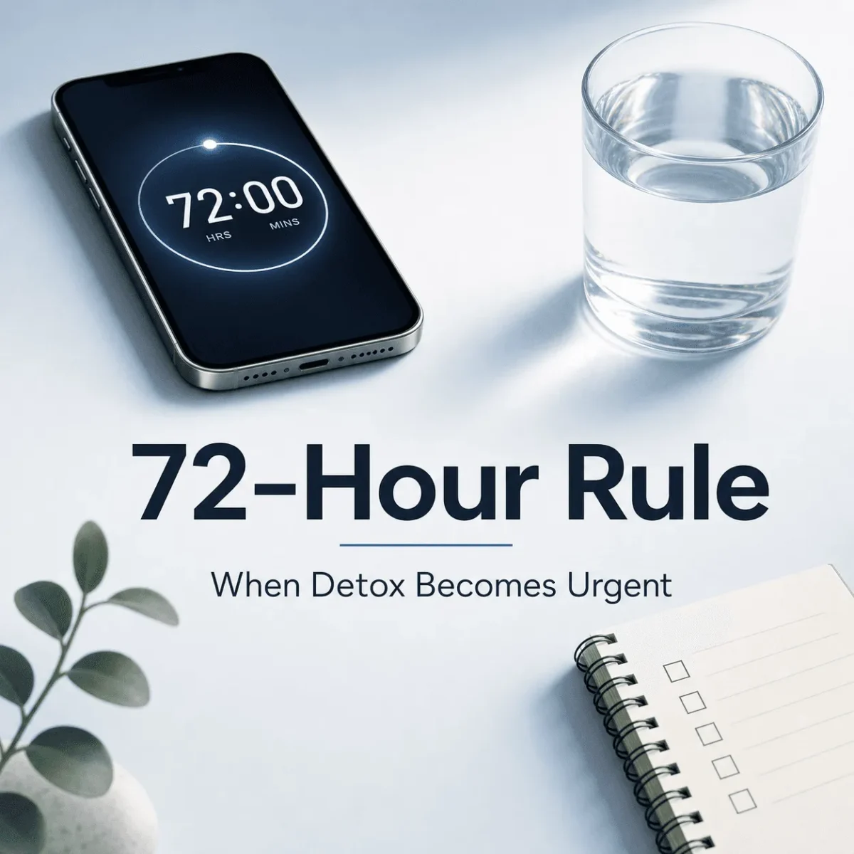 The 72-Hour Rule: When Detox Becomes Urgent