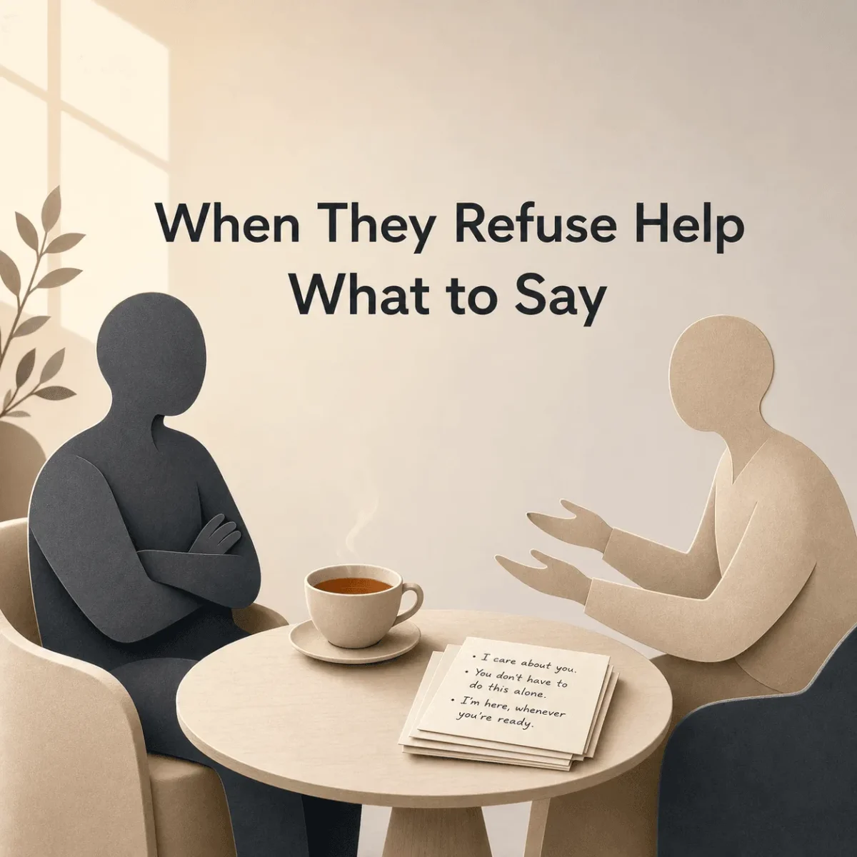 What to Say to Someone Who Refuses Help (Scripts)